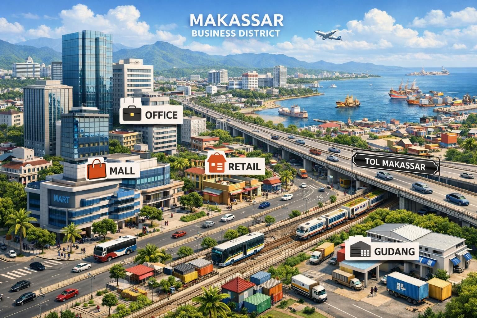 panduan memilih kawasan bisnis terbaik di makassar untuk mendirikan dan mengembangkan perusahaan anda secara efektif dan strategis.